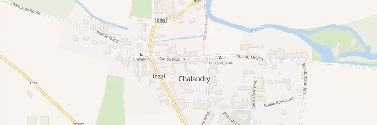 Plan du 3 Rue du Moulin à Chalandry