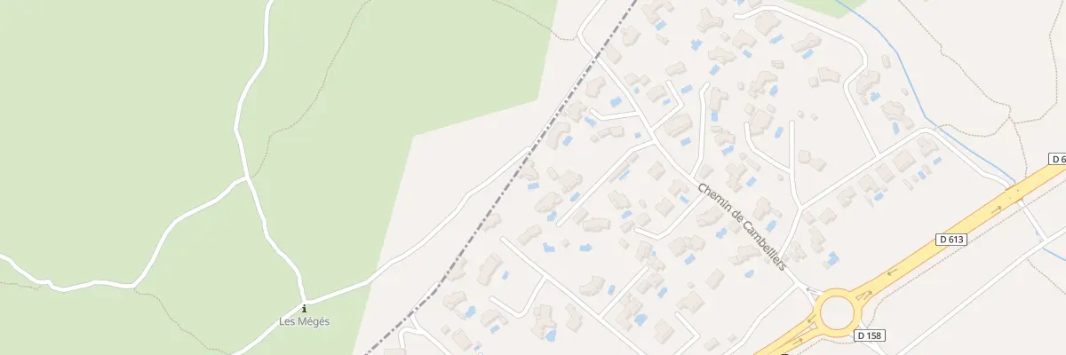 Plan du 280 Che de Cambelliers à Bouzigues