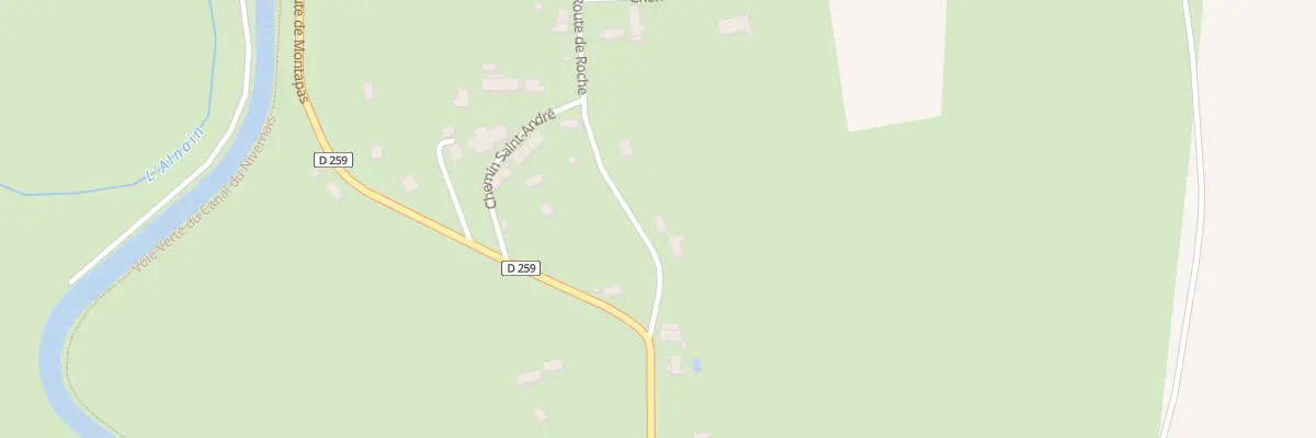 Plan du 9001 L’Hate de Semelin à Mont-et-Marré