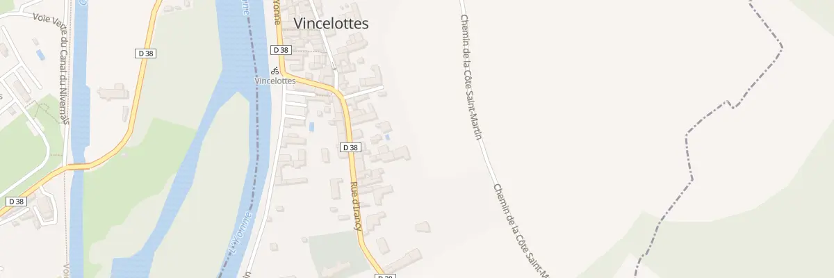 Plan du 15 Rue d’Irancy à Vincelottes
