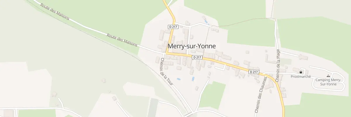 Plan du 16 Rte de Compostelle à Merry-sur-Yonne