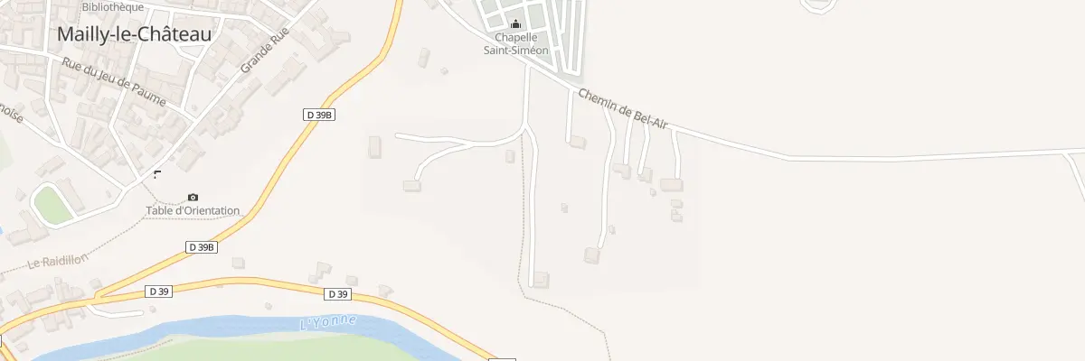 Plan du 14 Che de Bel Air à Mailly-le-Château