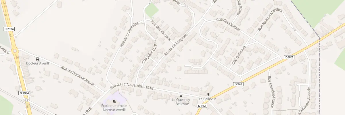 Plan du 14 Rue de Lorgnies au Quesnoy