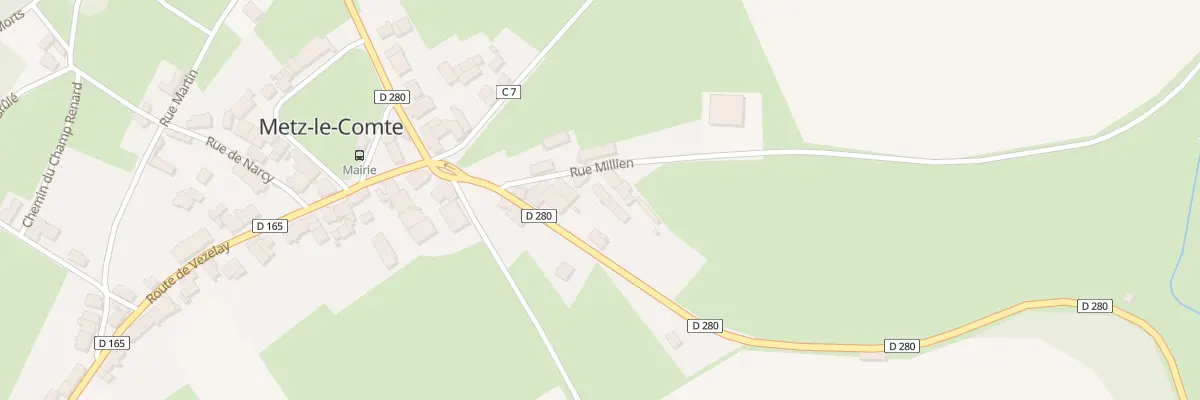 Plan du 8 Rue Millien à Metz-le-Comte