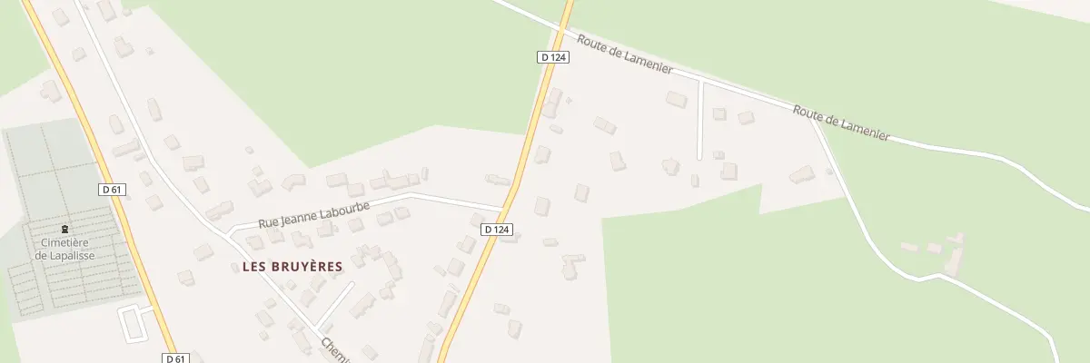 Plan du 34B Rte de Bert à Lapalisse