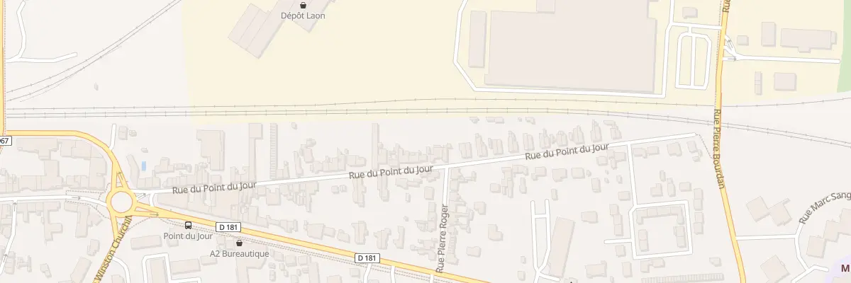 Plan du 77 Rue du Point du Jour à Laon