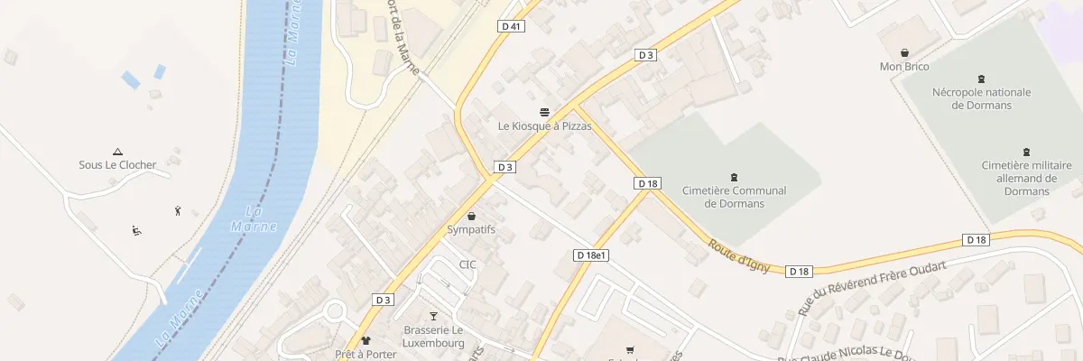 Plan du 1 Rue du Marechal Foch à Dormans
