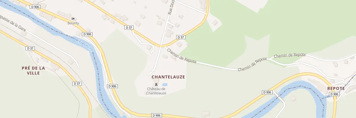 Plan du 5150 Chantelauze à Olliergues
