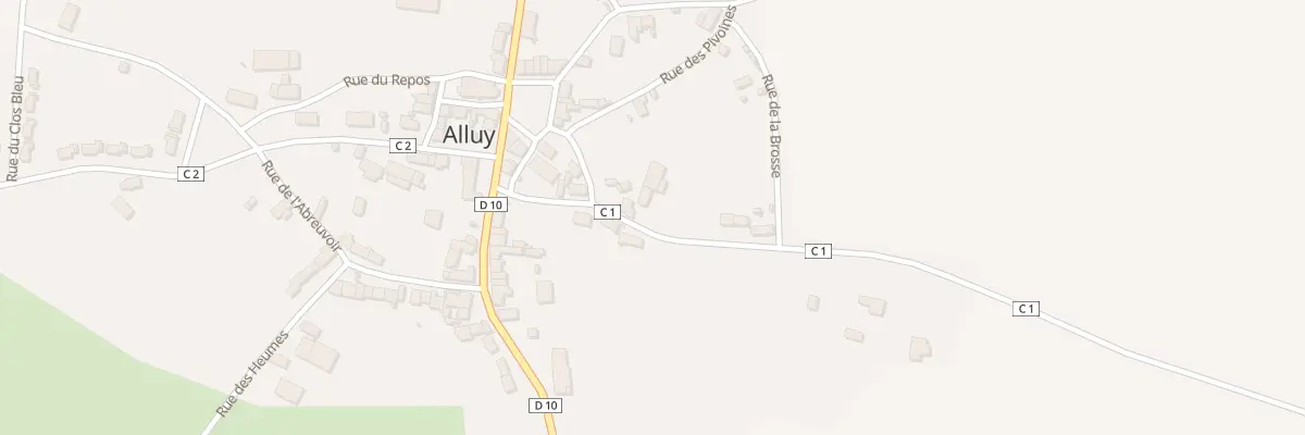 Plan du 99 Rue du Chateau à Alluy