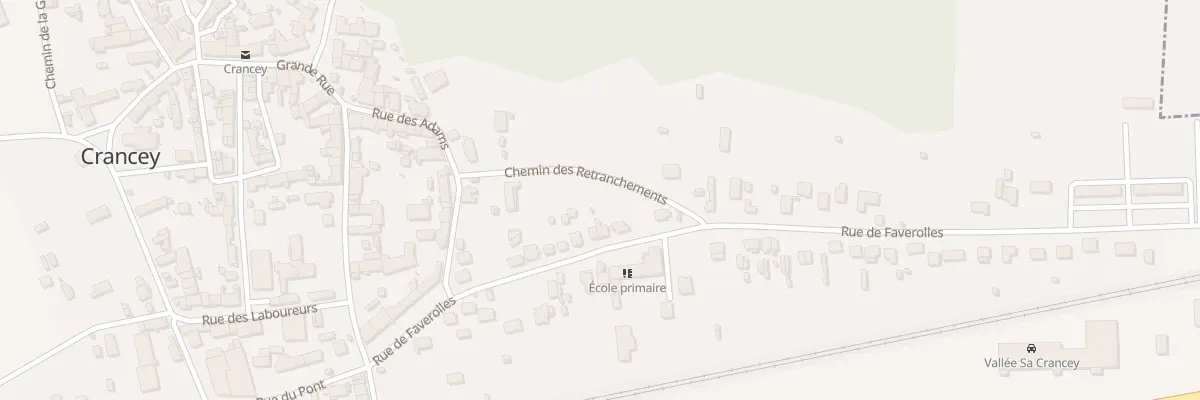 Plan du 15 Rue de Faverolles à Crancey