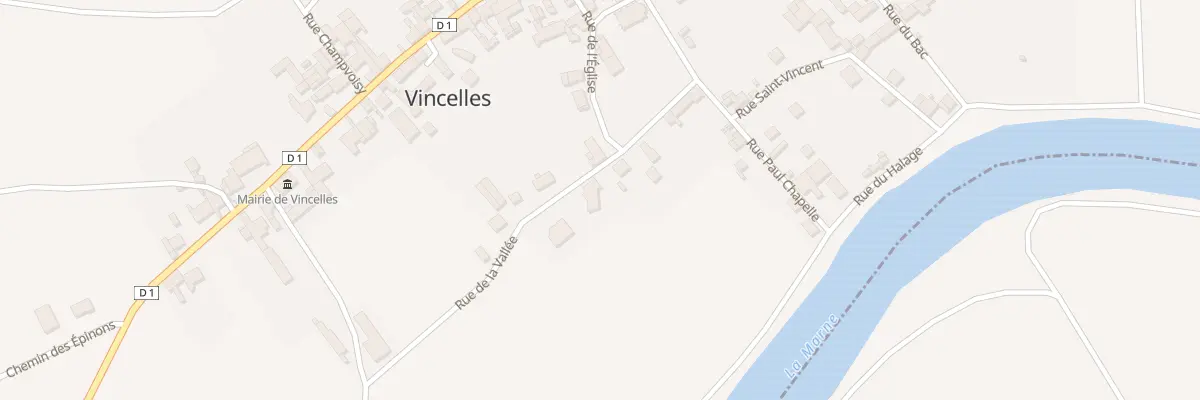 Plan du 11 Rue de la Vallée à Vincelles
