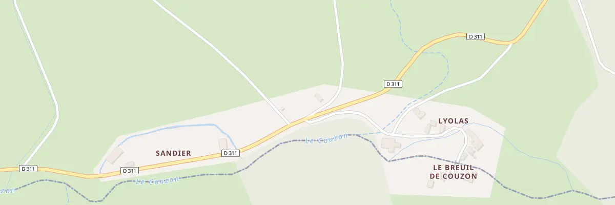 Plan du 5485 Le Riol à Vollore-Ville