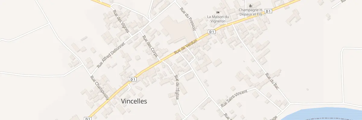 Plan du 4 Rue de Verdun à Vincelles