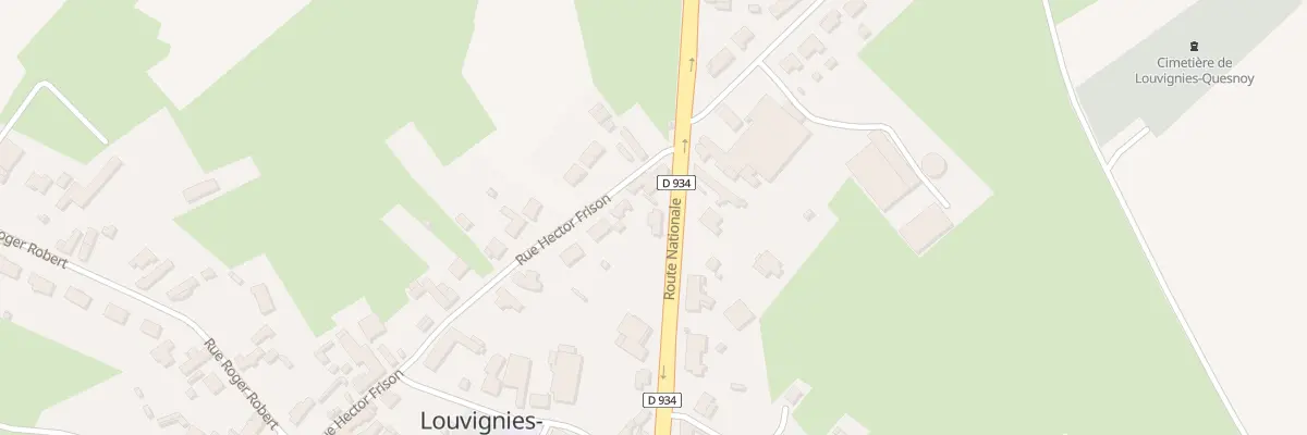 Plan du 14 N Rte Nationale à Louvignies-Quesnoy