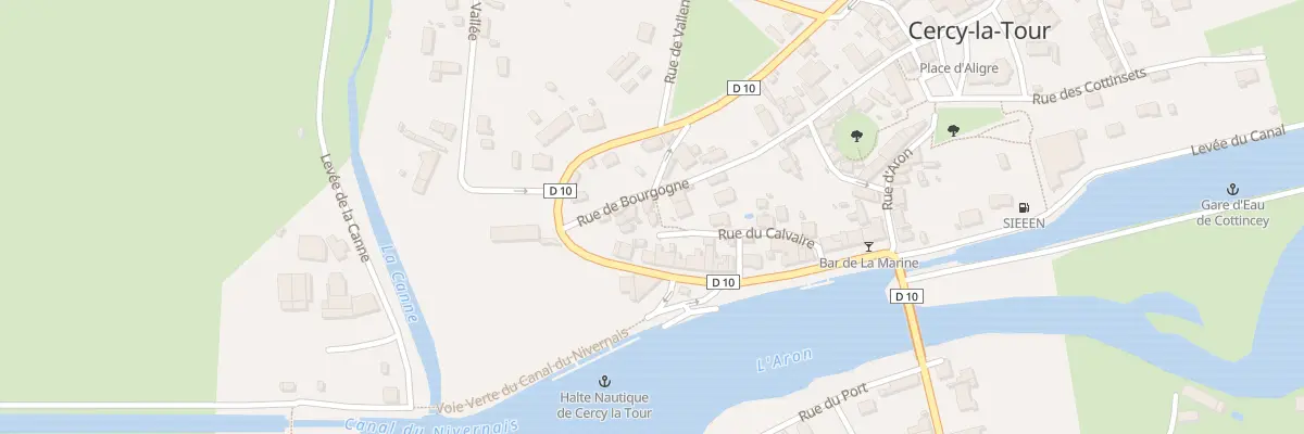 Plan du 18 Rue du Calvaire à Cercy-la-Tour