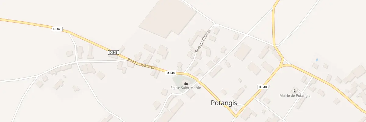 Plan du 1 Rue du Chanat à Potangis