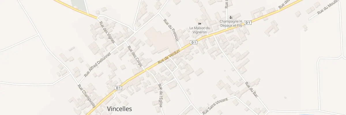 Plan du 4T Rue de Verdun à Vincelles