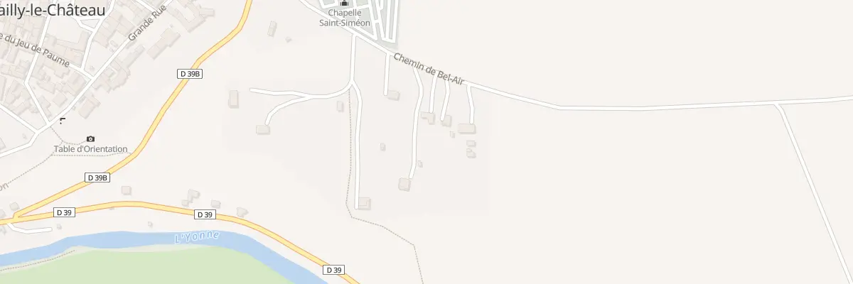 Plan du 20 Che de Bel Air à Mailly-le-Château