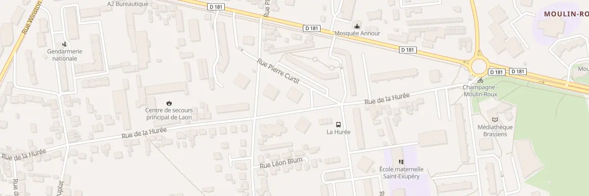 Plan du 95 Rue de la Hurée à Laon