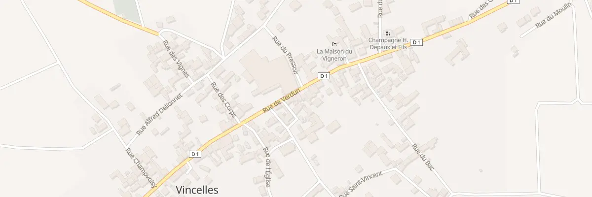 Plan du 8 Rue de Verdun à Vincelles
