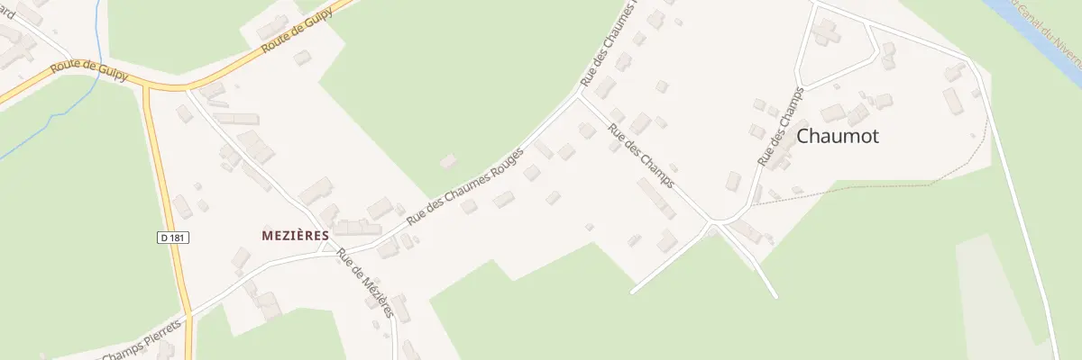 Plan du 14 Rue des Chaumes Rouges à Chaumot