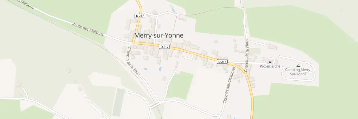 Plan du 38 Rte de Compostelle à Merry-sur-Yonne