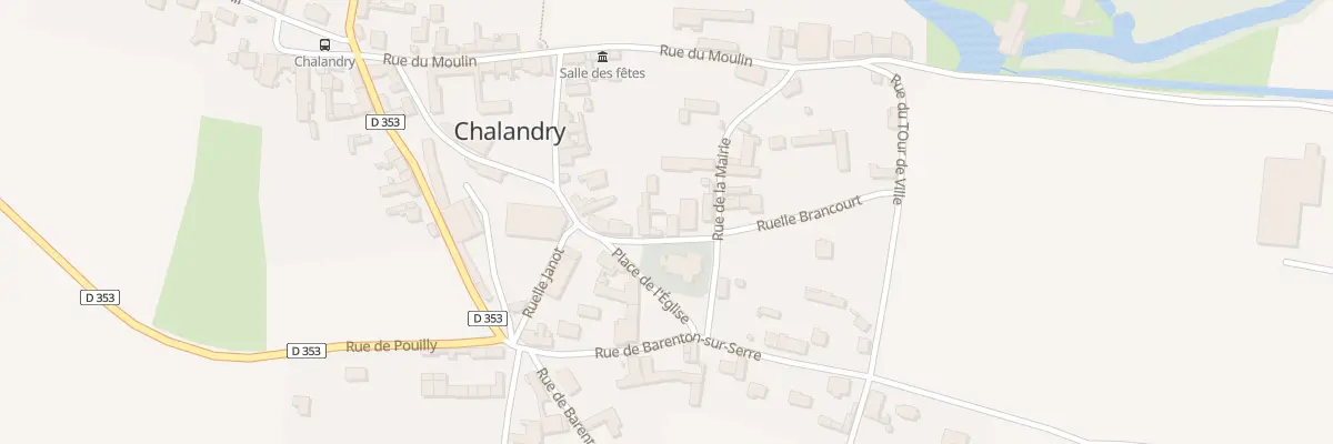 Plan du 6 Rue de l’Eglise à Chalandry