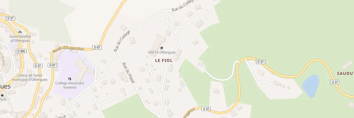 Plan du 14 Rue Maurice Saubert à Olliergues