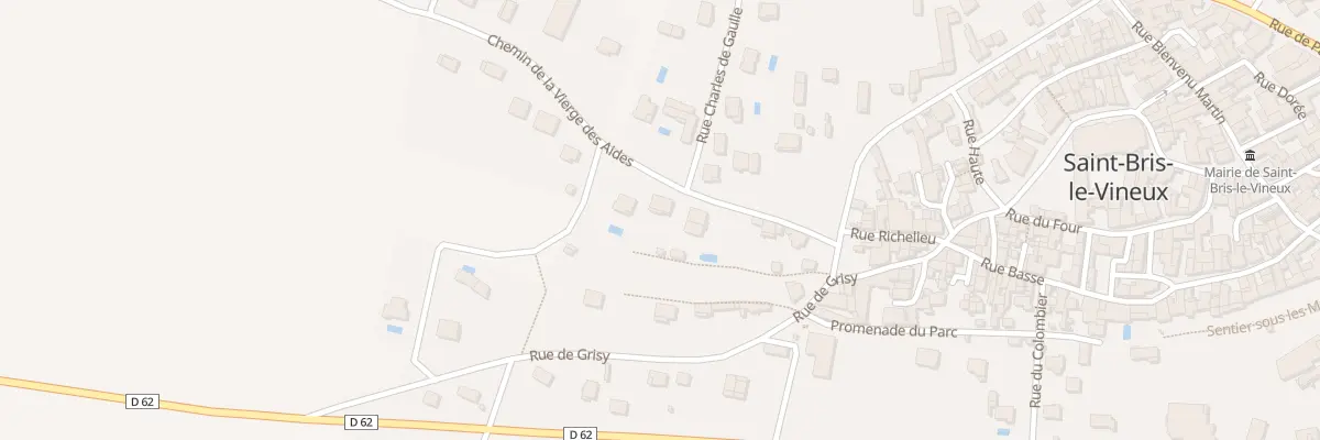 Plan du 7 Rue de la Vierge des Aides à Saint-Bris-le-Vineux