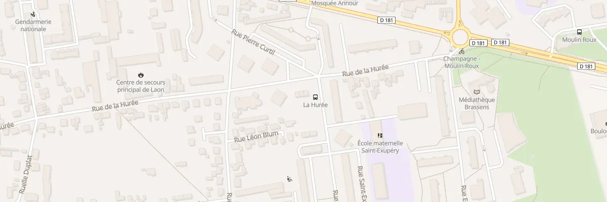 Plan du 112 Rue de la Hurée à Laon
