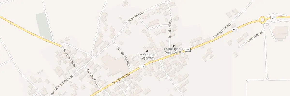 Plan du 13 Rue de Verdun à Vincelles