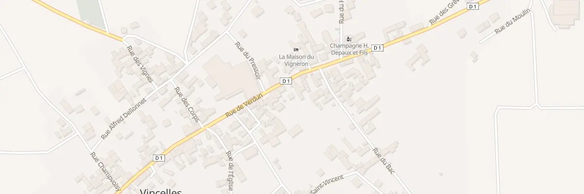 Plan du 18B Rue de Verdun à Vincelles