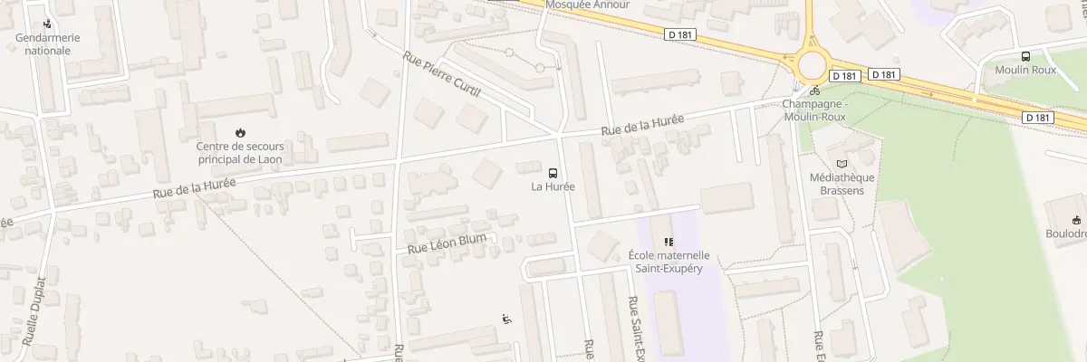 Plan du 114 Rue de la Hurée à Laon