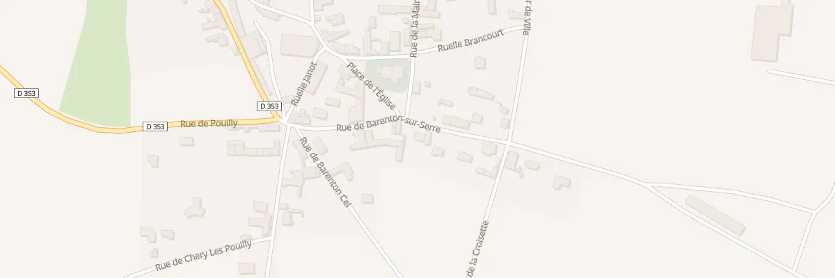 Plan du 5 Rue de Barenton-sur-serre à Chalandry