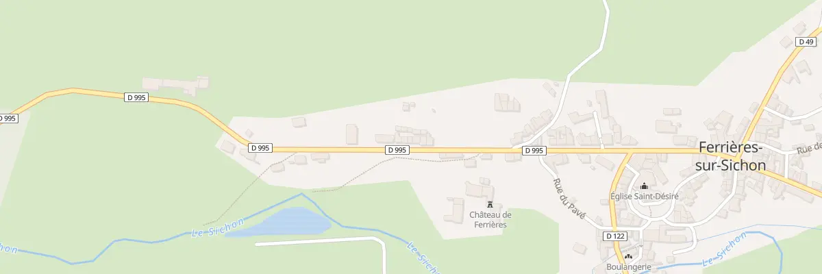 Plan du 50 Rue François Riboulet à Ferrières-sur-Sichon