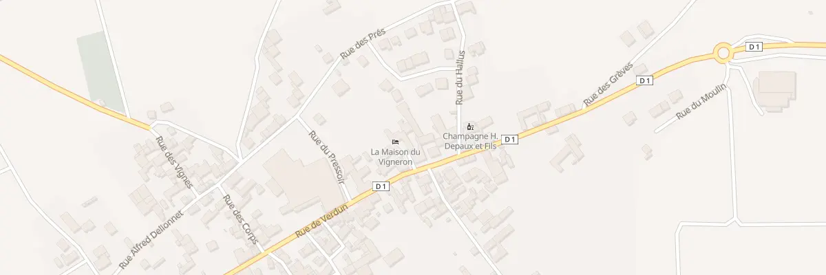 Plan du 15 Rue de Verdun à Vincelles