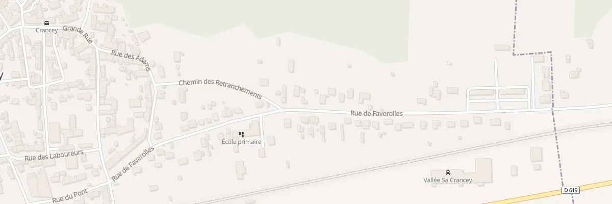 Plan du 27 Rue de Faverolles à Crancey