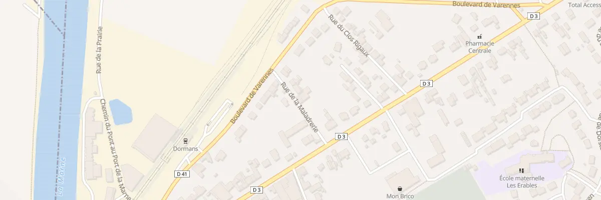 Plan du 6 Rue de la Maladrerie à Dormans