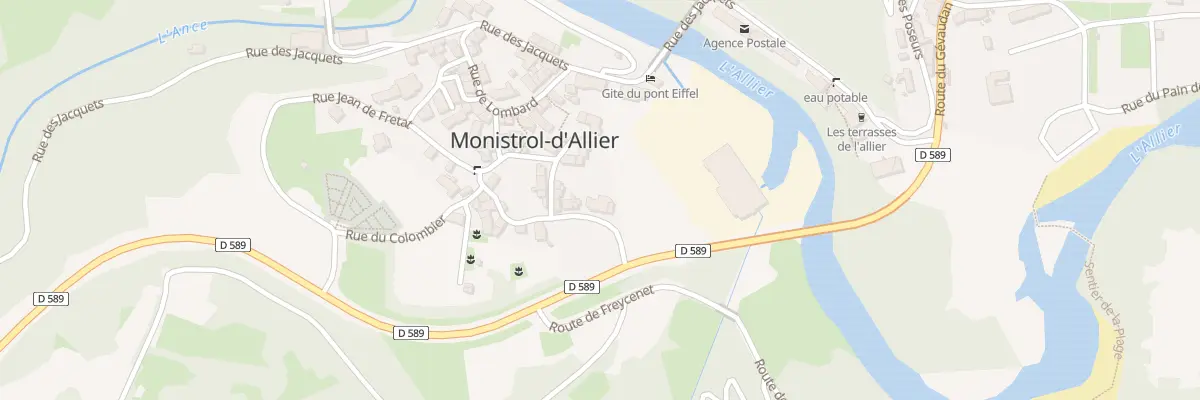 Plan du 5245 Le Bourg à Monistrol-d’Allier