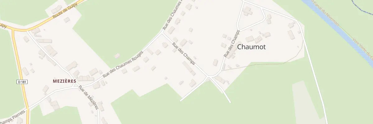 Plan du 9 Le Bourg à Chaumot