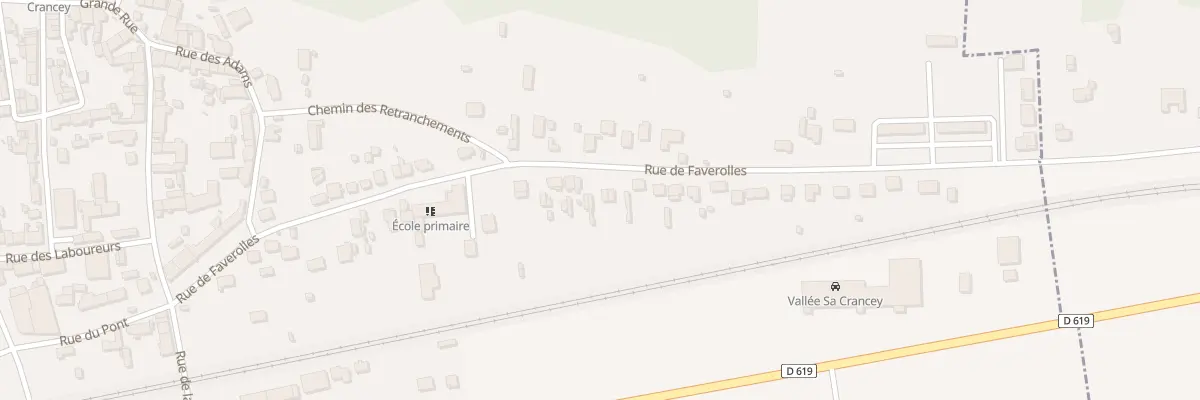 Plan du 42 Rue de Faverolles à Crancey
