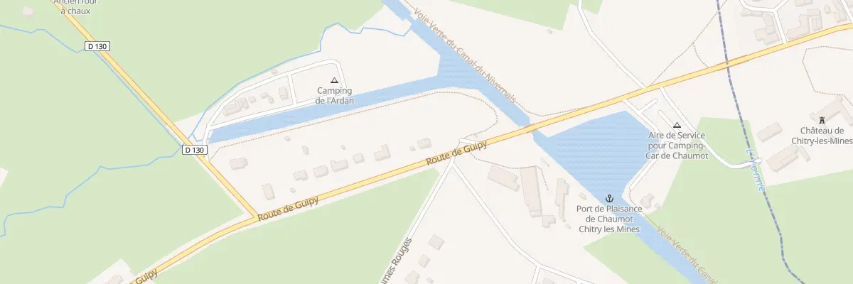 Plan du 4 Rte de Guipy à Chaumot