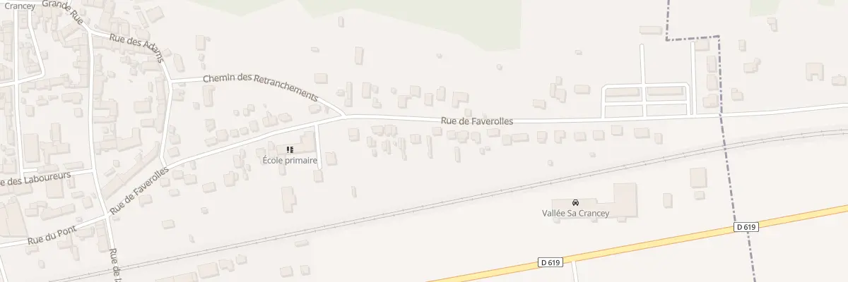 Plan du 44 Rue de Faverolles à Crancey