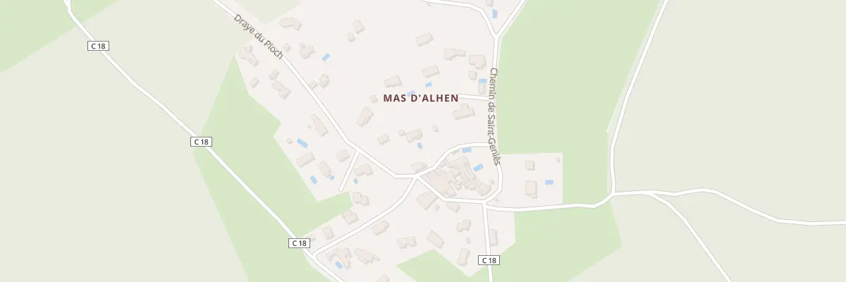 Plan du 5515 Mas d’Alhen à La Boissière