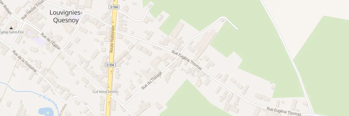 Plan du 13 Rue du Tissage à Louvignies-Quesnoy