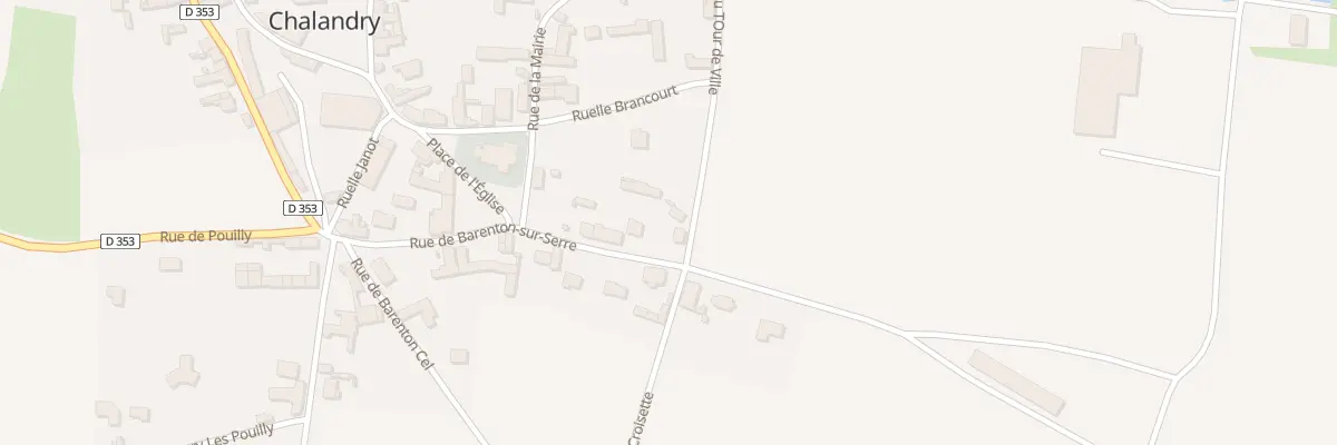 Plan du 2 Rue du Tour de Ville à Chalandry