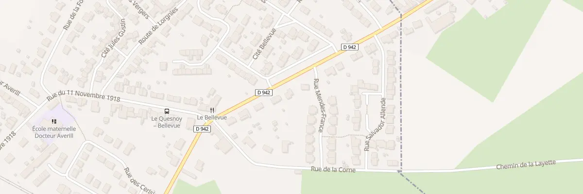 Plan du 22 Rte de Bavay au Quesnoy