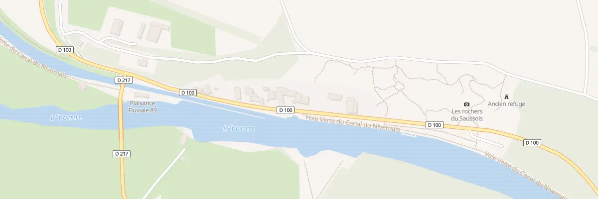 Plan du 25 Rte du Saussois à Merry-sur-Yonne