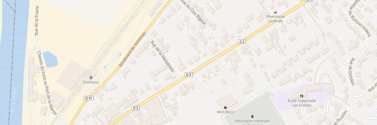Plan du 25 Rue du Docteur Moret à Dormans