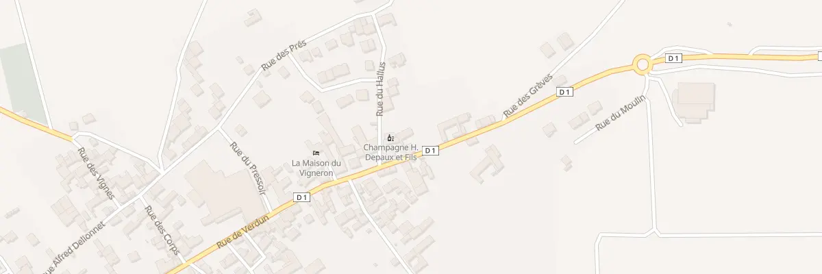 Plan du 23 Rue de Verdun à Vincelles